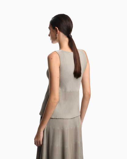 Emporio Armani Knit top with a ribbed effect