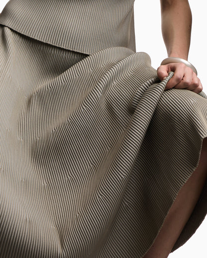 Emporio Armani Long, ribbed-effect skirt