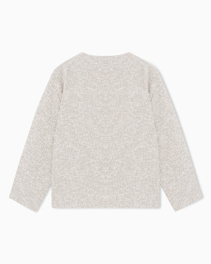 Emporio Armani Bouclé jacquard jersey jacket