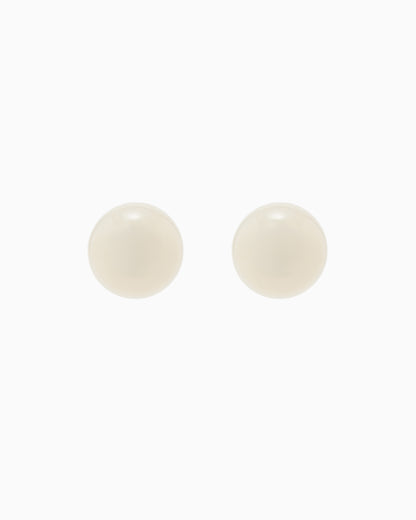 Emporio Armani Mother-of-pearl effect half-sphere earrings