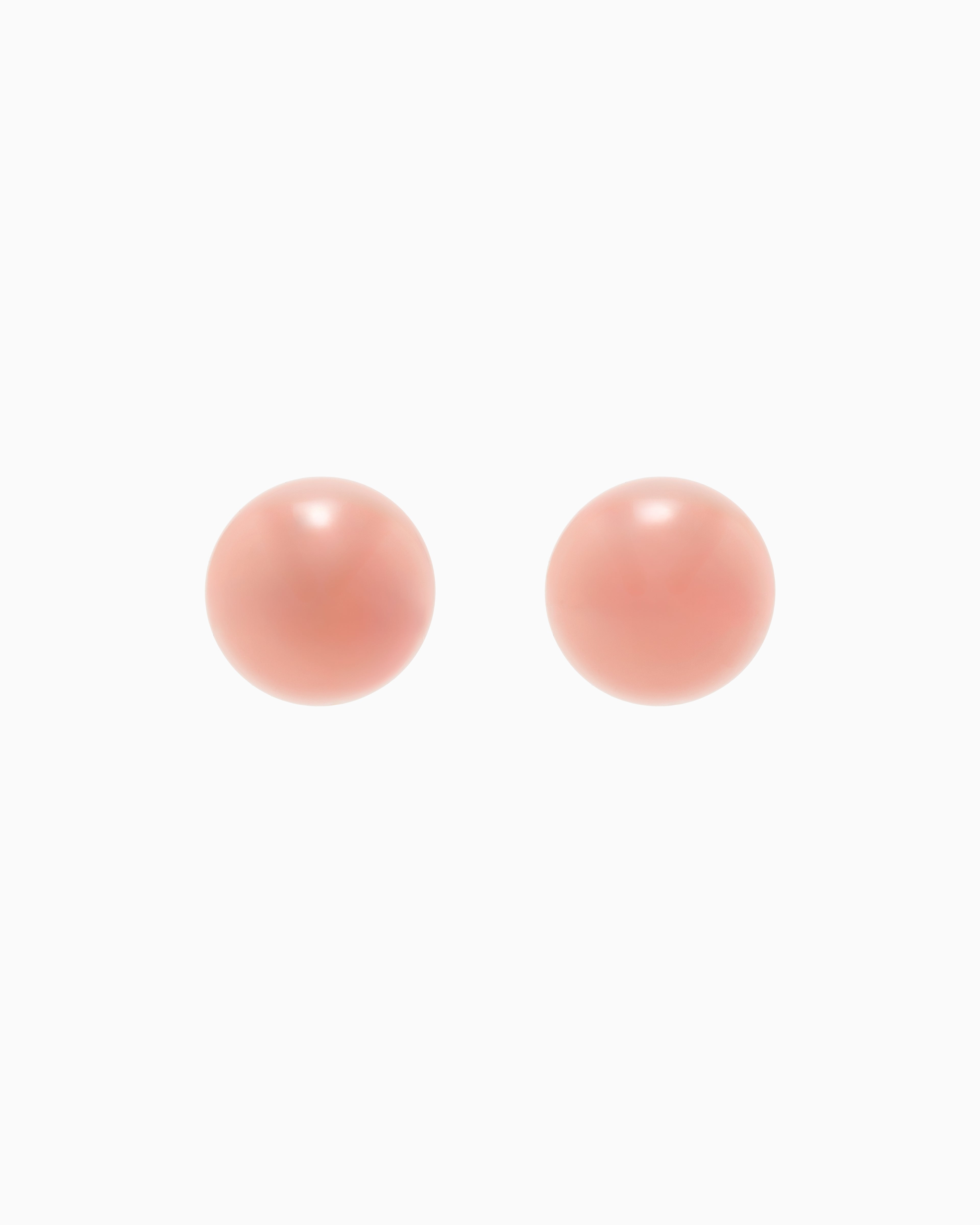 Emporio Armani Mother-of-pearl effect half-sphere earrings
