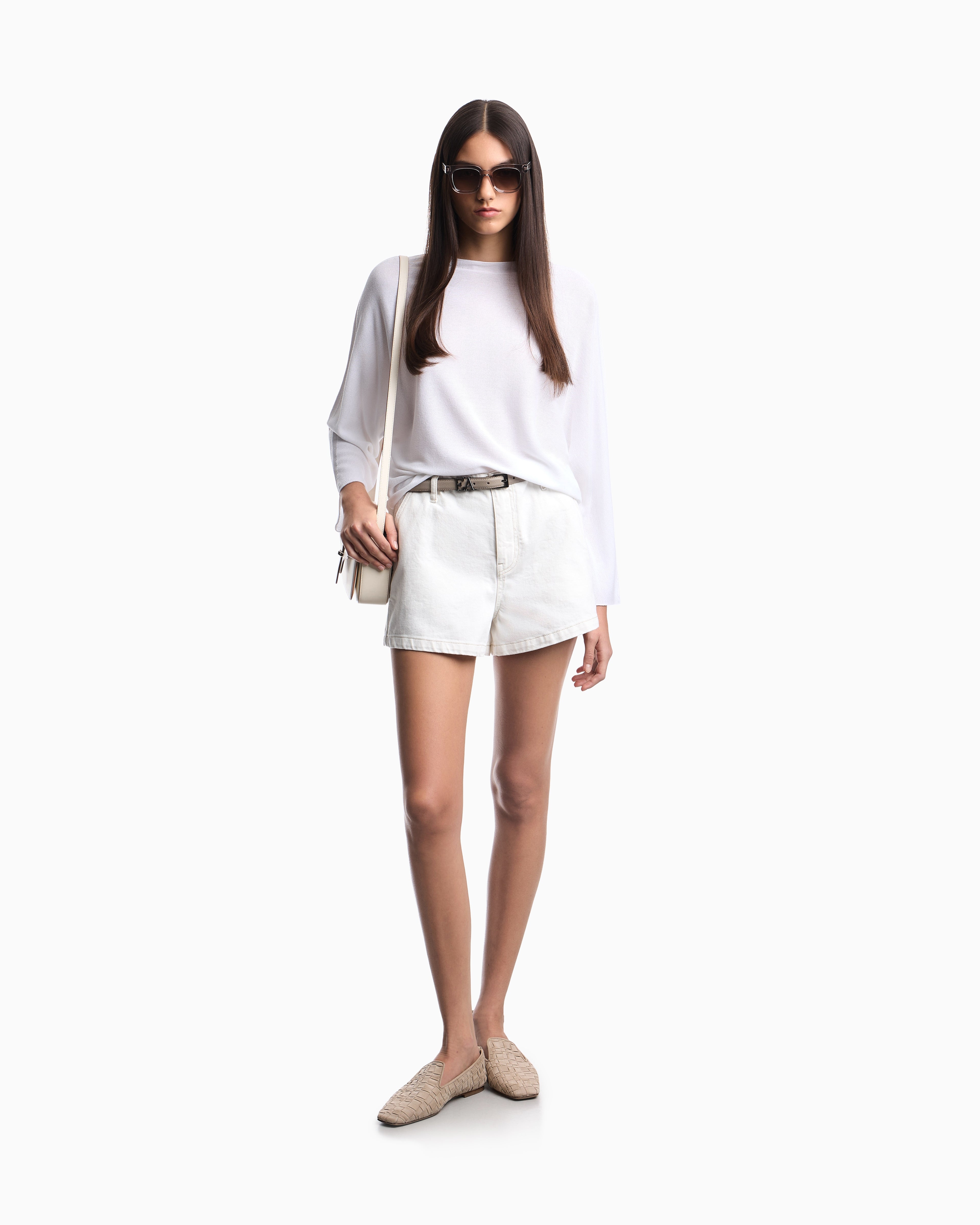 Emporio Armani Link-stitch knit jumper