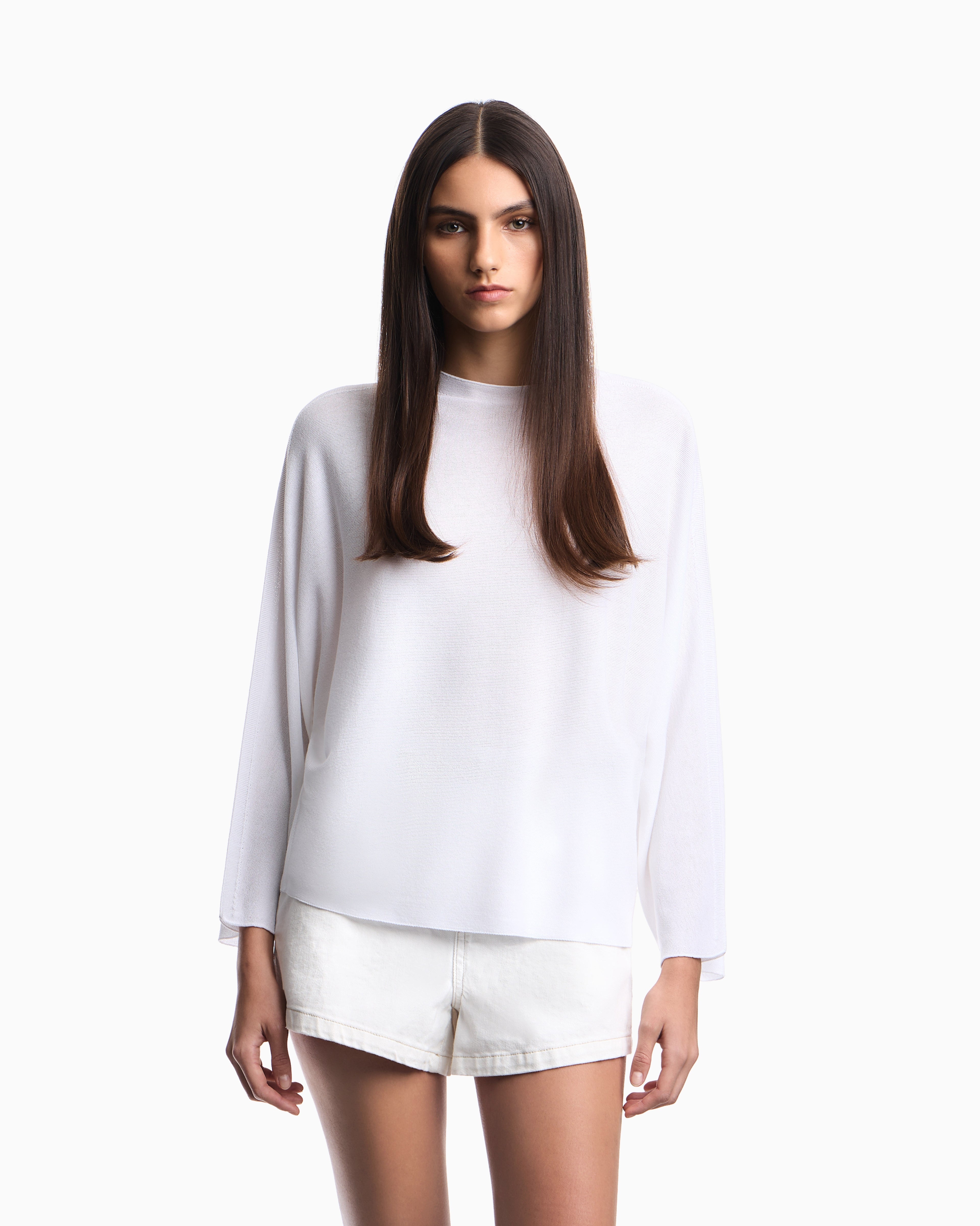 Emporio Armani Link-stitch knit jumper