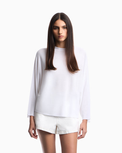 Emporio Armani Link-stitch knit jumper