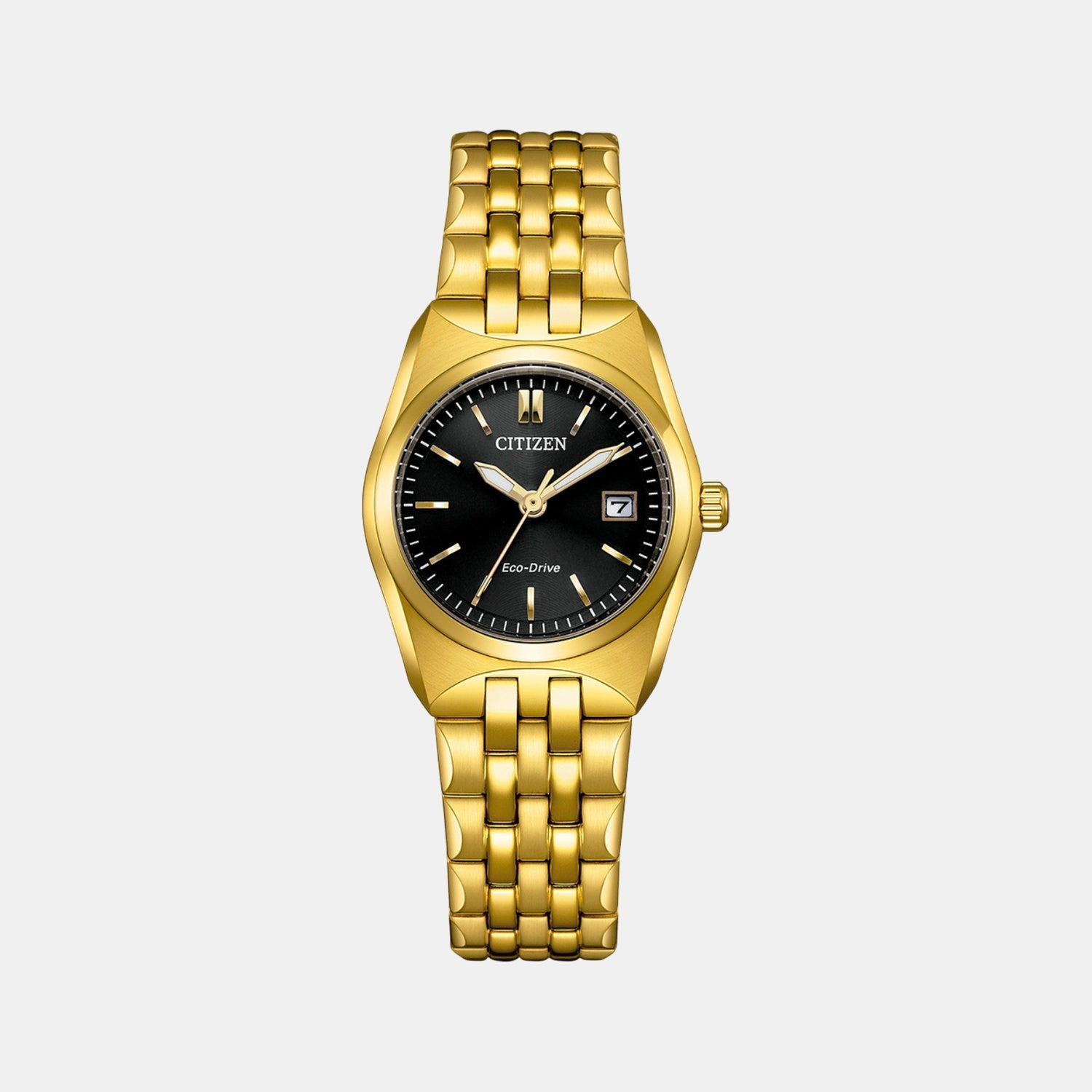 Citizen Corso Women Quartz Black Dial Analog Stainless Steel Watch Ew2293-56E