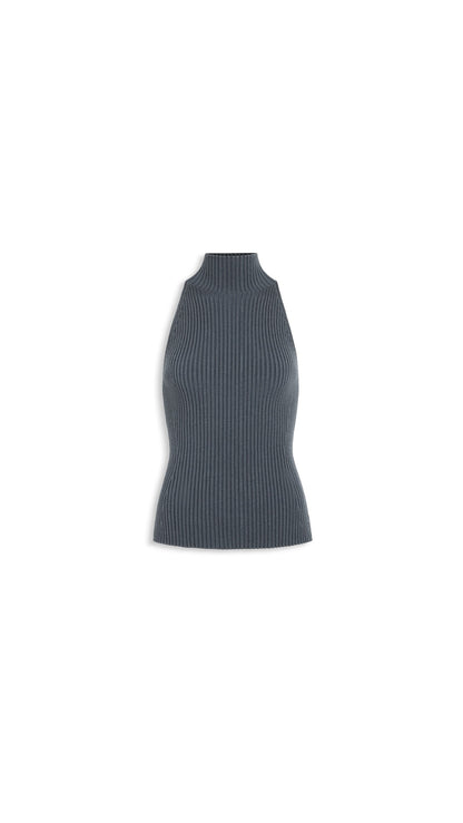 Alaïa Ribbed Halter Neck Top