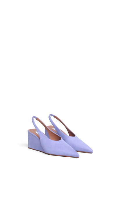 Alaïa Cube Slingbacks In Suede