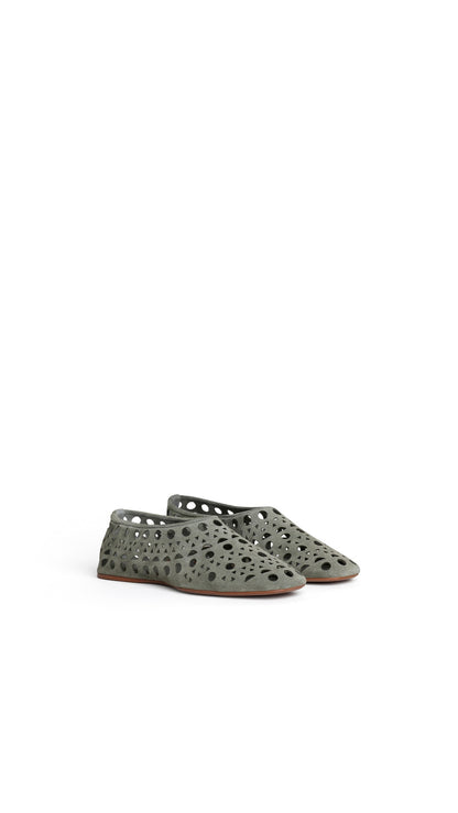 Alaïa Slippers Vienne In Suede Calfskin