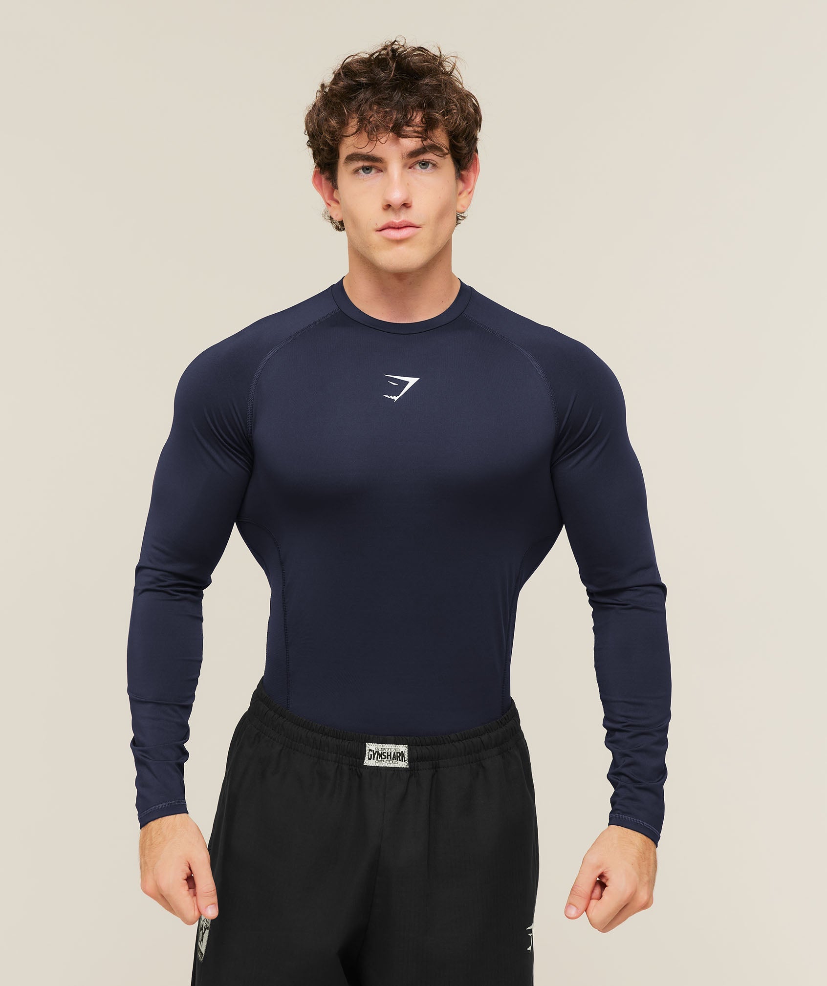 Gymshark Element Baselayer Long Sleeve T-Shirt Heavy Blue