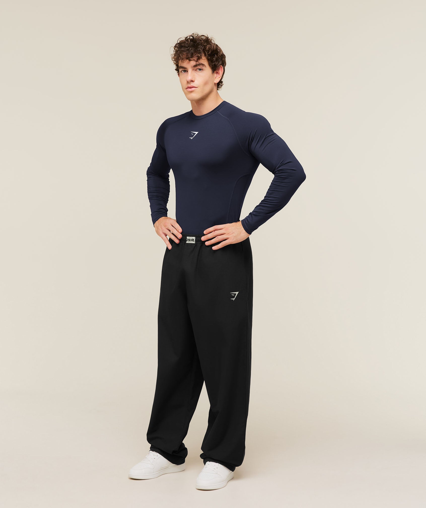 Gymshark Element Baselayer Long Sleeve T-Shirt Heavy Blue