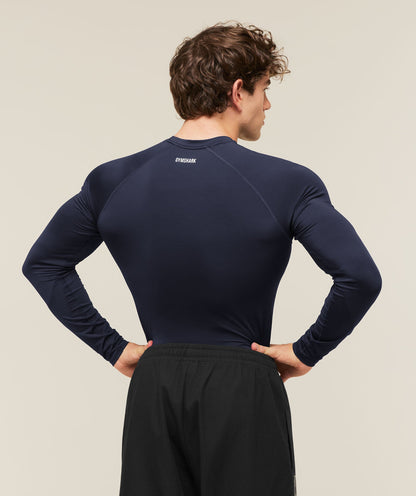 Gymshark Element Baselayer Long Sleeve T-Shirt Heavy Blue