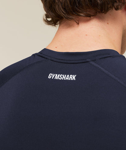 Gymshark Element Baselayer Long Sleeve T-Shirt Heavy Blue