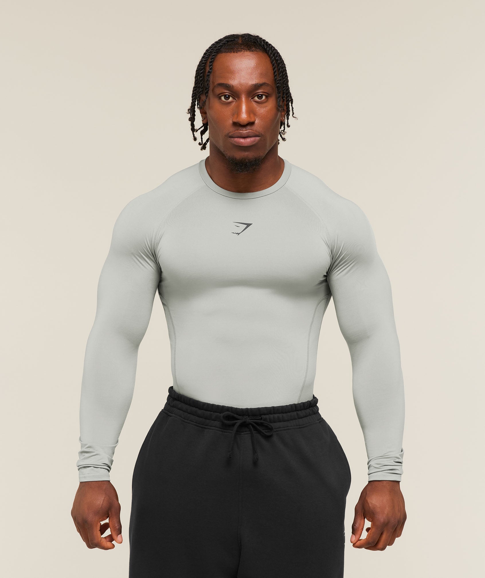 Gymshark Element Baselayer Long Sleeve T-Shirt Smokey Grey