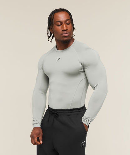 Gymshark Element Baselayer Long Sleeve T-Shirt Smokey Grey