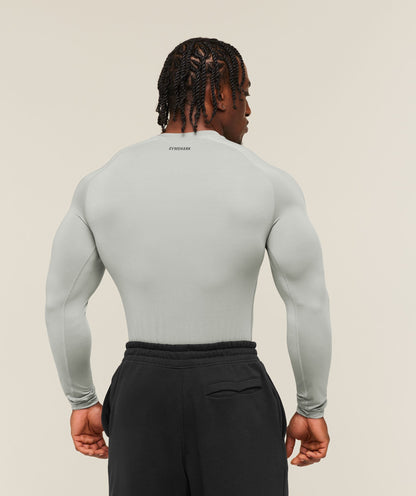 Gymshark Element Baselayer Long Sleeve T-Shirt Smokey Grey