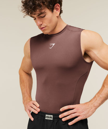 Gymshark Element Tank Espresso Brown