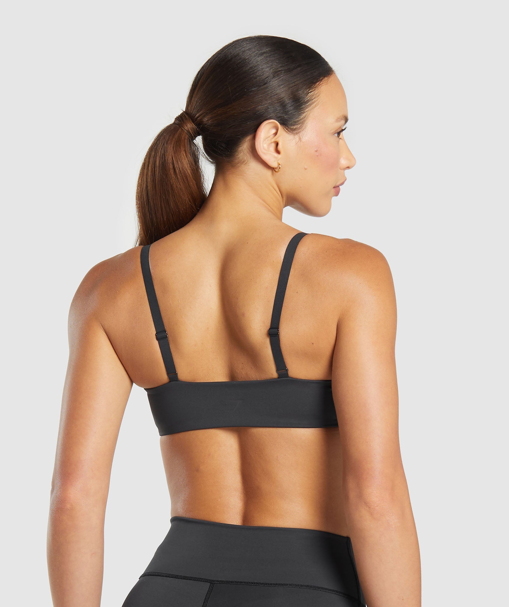 Women's Gymshark Elevate Ruched Sports Bra Black