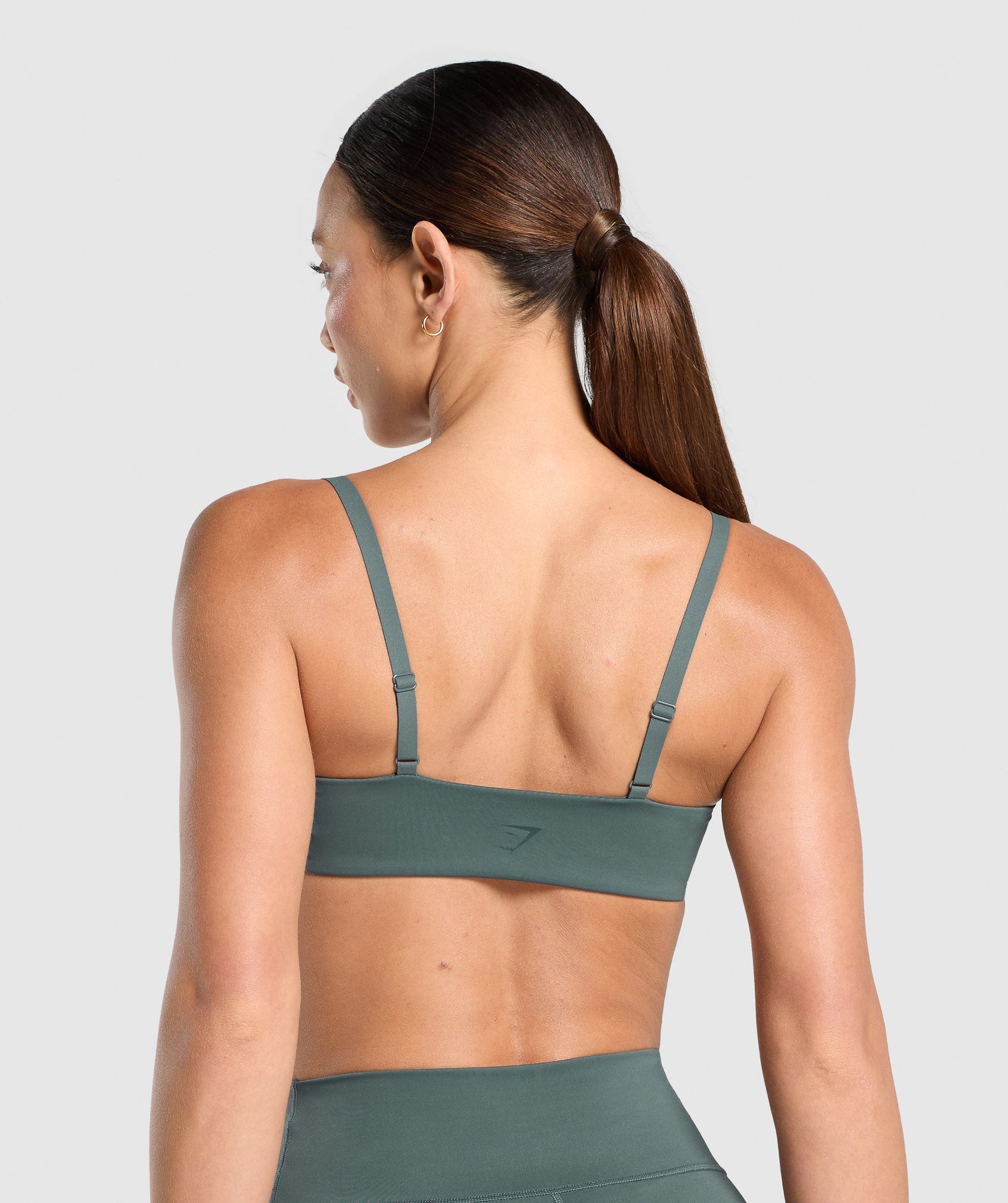 Women's Gymshark Elevate Ruched Sports Bra Slate Teal