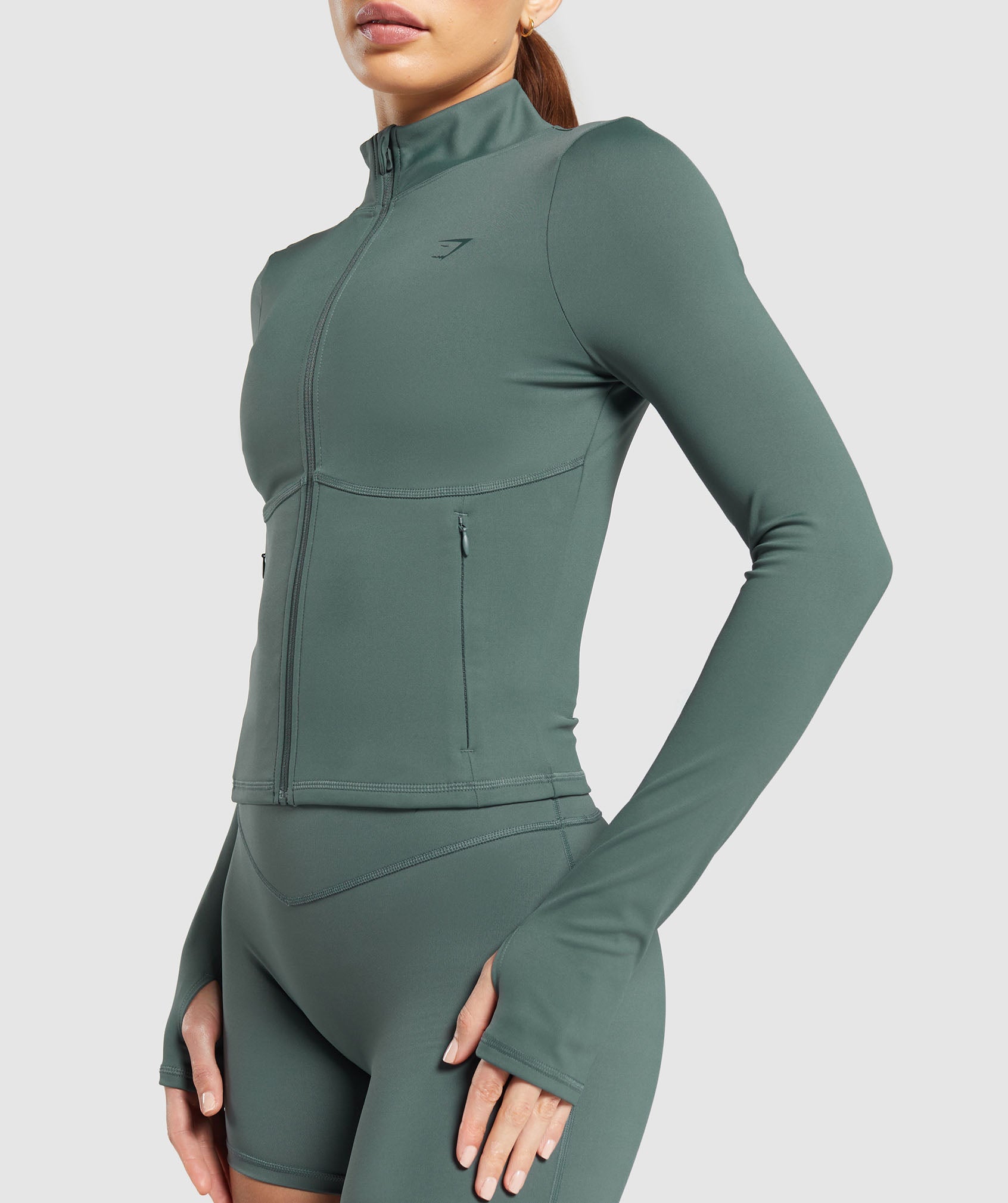 Women's Gymshark Elevate Tracktop Slate Teal