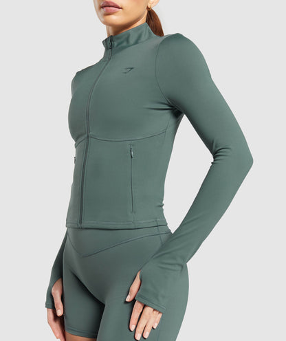 Women's Gymshark Elevate Tracktop Slate Teal