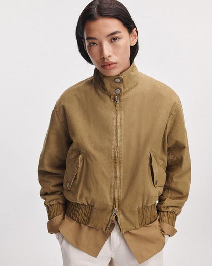 Rag & Bone Eliza Canvas Bomber Jacket