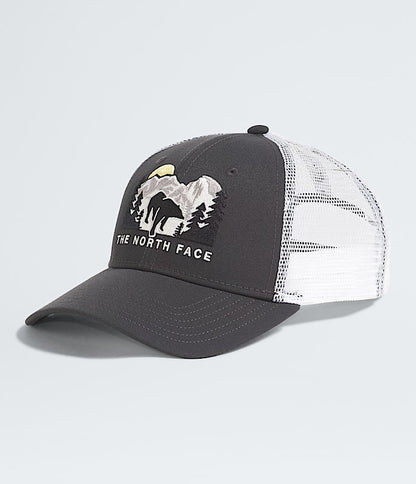 The North Face Embroidered Mudder Trucker Hat TNF White/Asphalt Grey/Bear Graphic New Taupe Green/Bear Graphic Shady Blue/Bear Graphic Utility Brown TNF Black/TNF Black/Bear Graphic