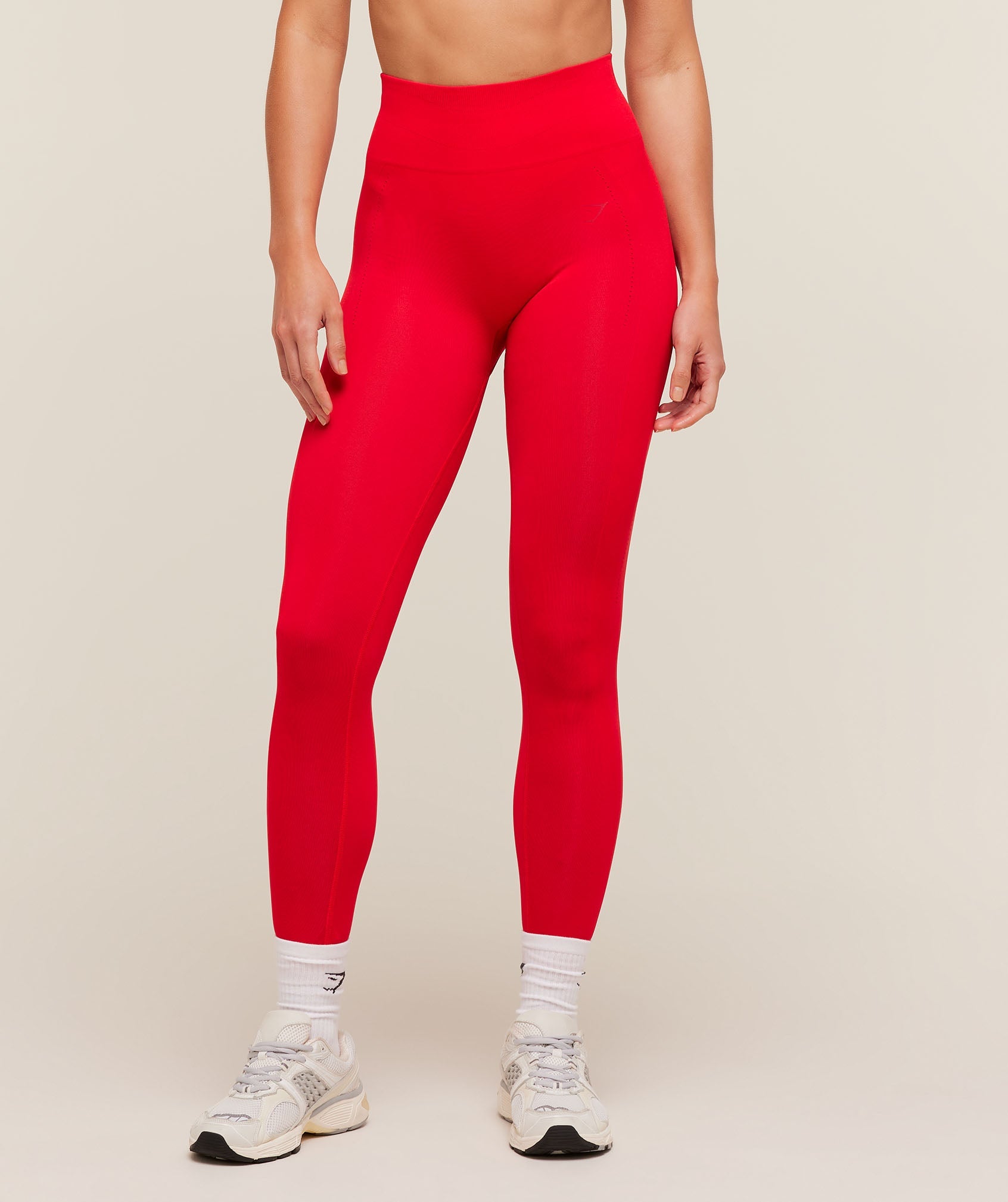 Women's Gymshark Energise Seamless Leggings Athletic Red