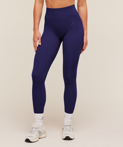 Women's Gymshark Energise Seamless Leggings Indigo Purple