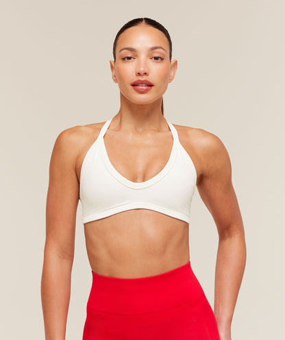 Women's Gymshark Energise Seamless Sports Bra Soft White