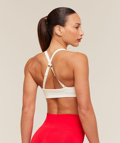 Women's Gymshark Energise Seamless Sports Bra Soft White