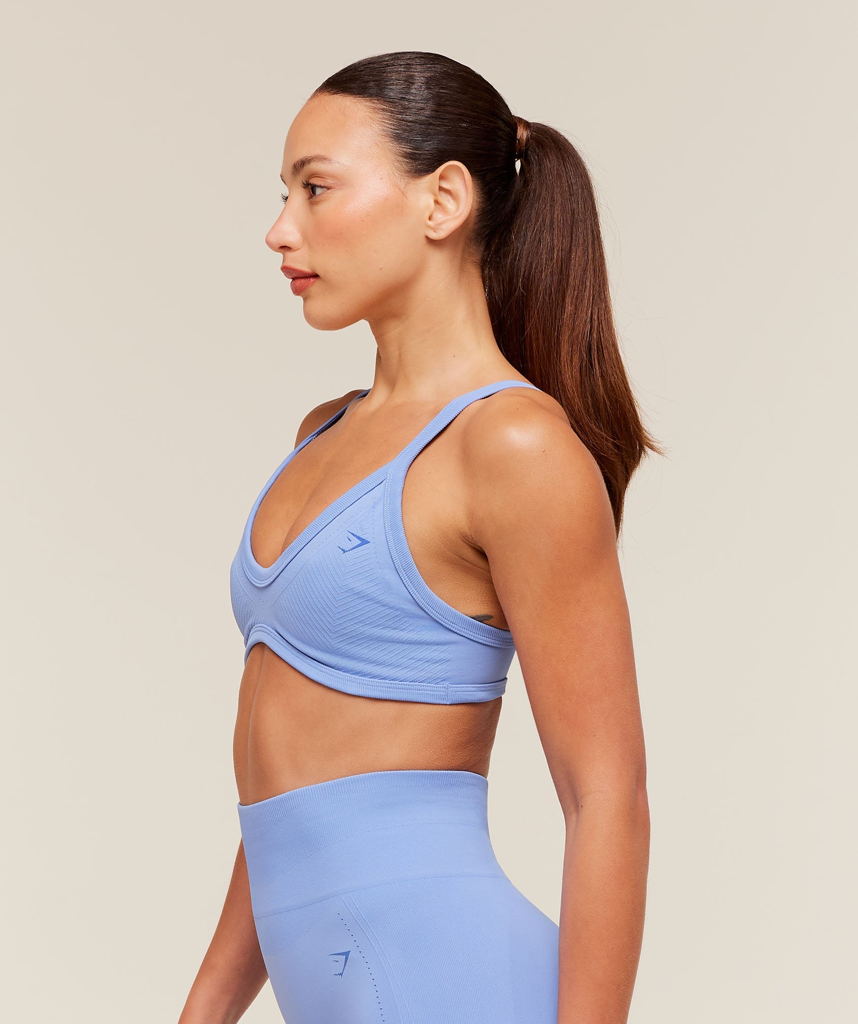 Women's Gymshark Energise Seamless Sports Bra Steady Purple
