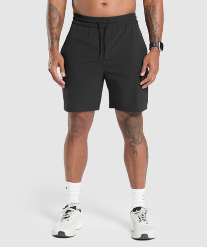 Gymshark Stretch Woven Cargo Shorts Black
