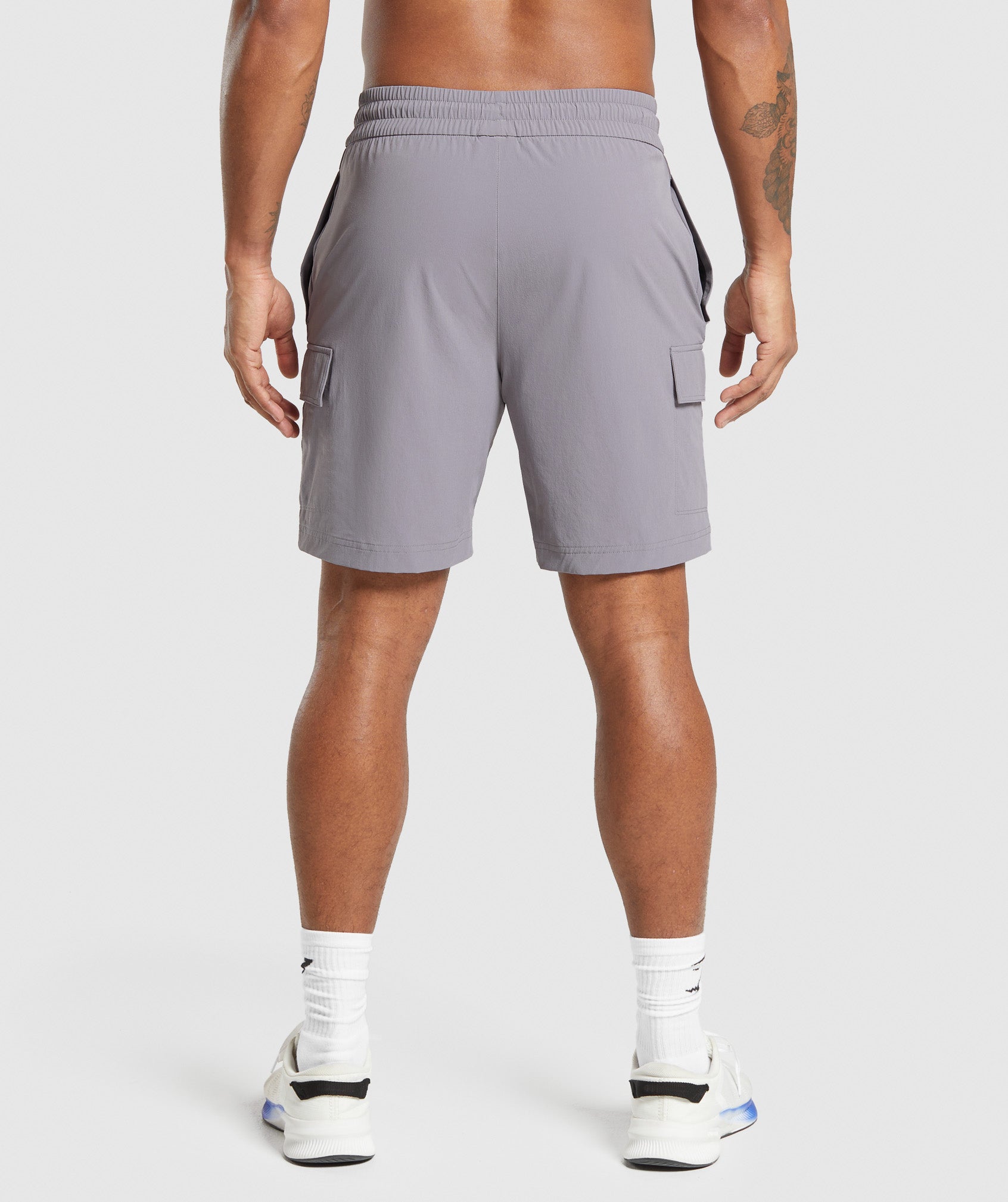 Gymshark Stretch Woven Cargo Shorts Medium Grey