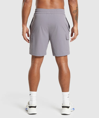Gymshark Stretch Woven Cargo Shorts Medium Grey
