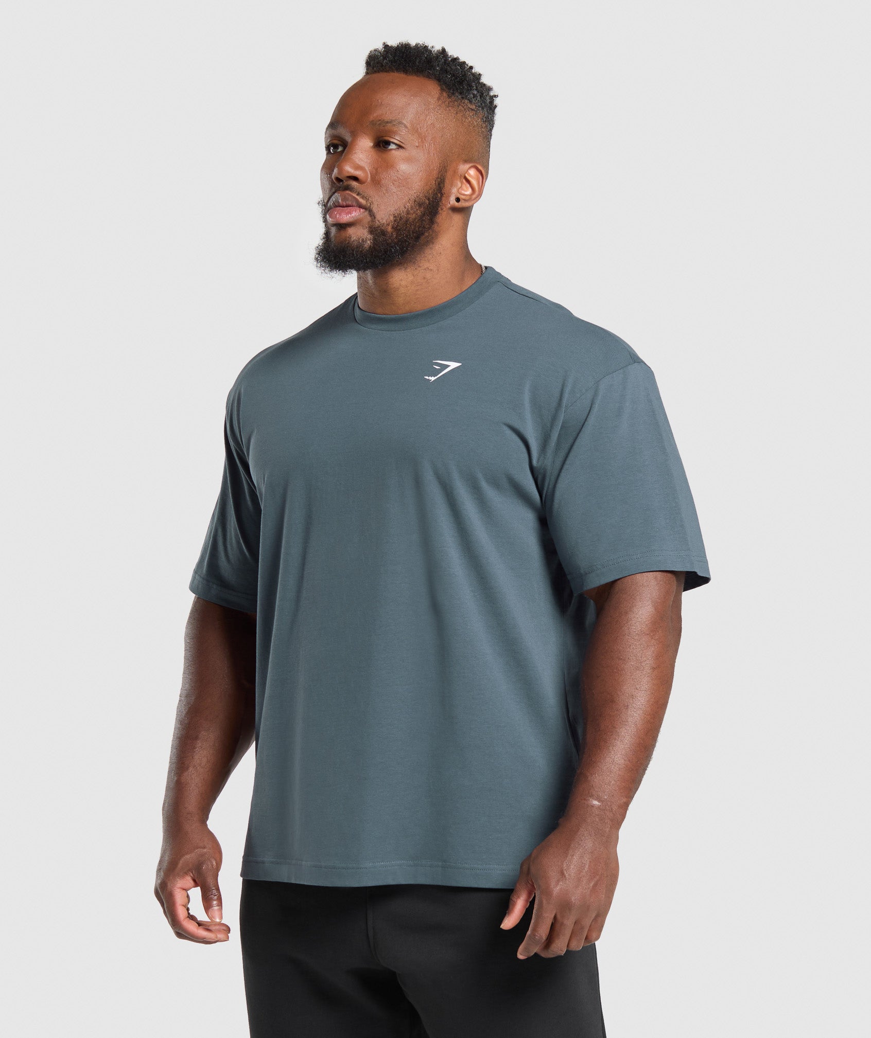 Gymshark Essential Oversized T-Shirt Titanium Blue