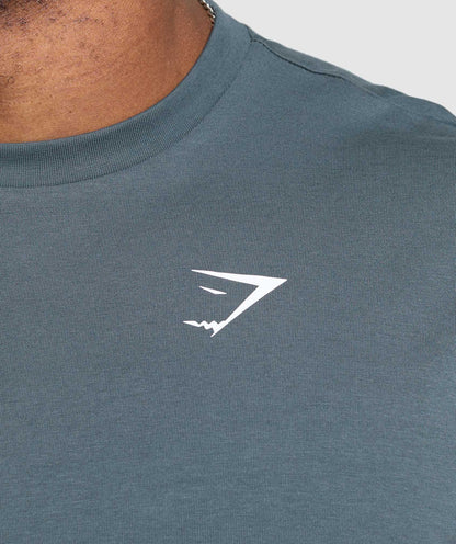 Gymshark Essential Oversized T-Shirt Titanium Blue