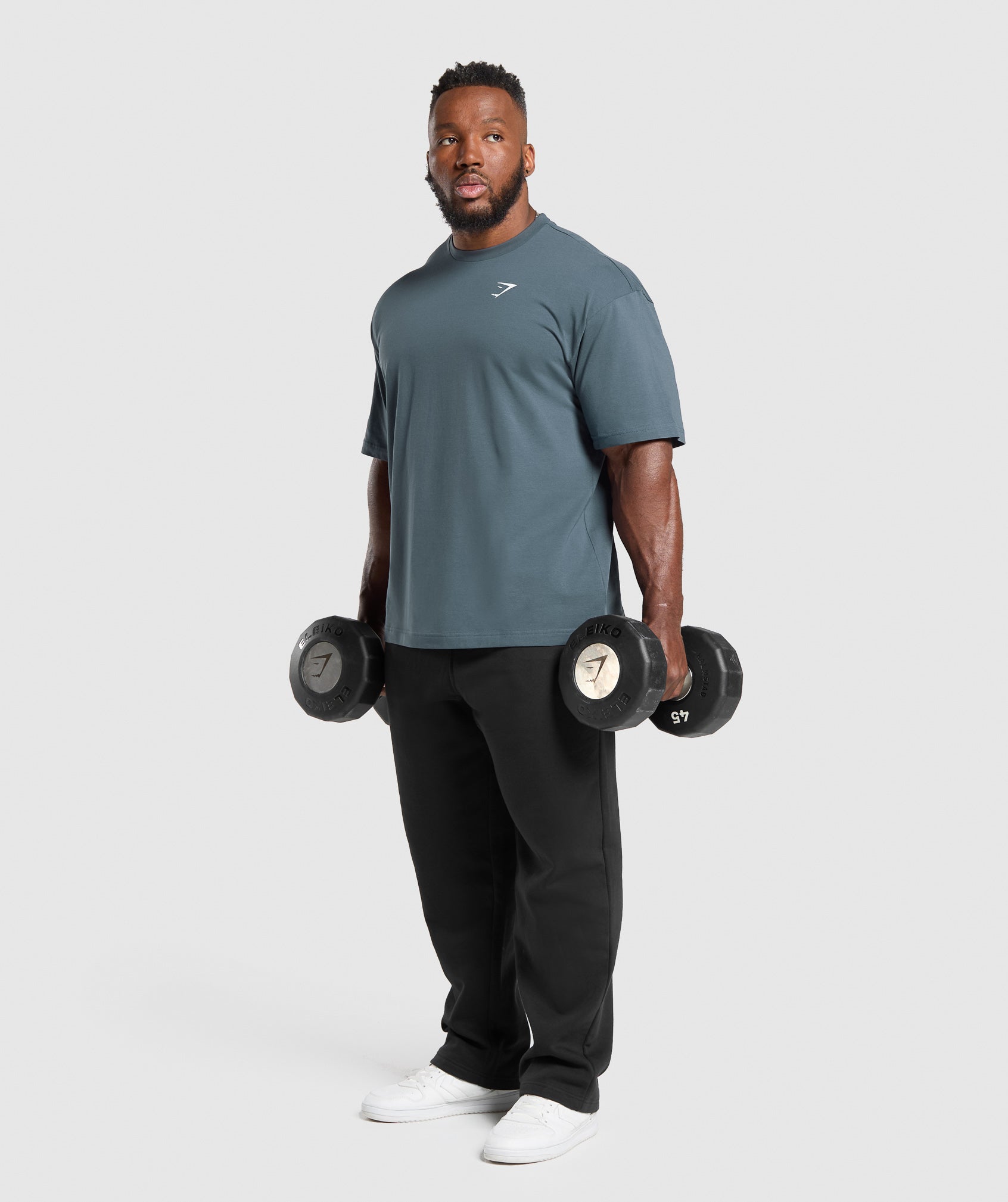 Gymshark Essential Oversized T-Shirt Titanium Blue