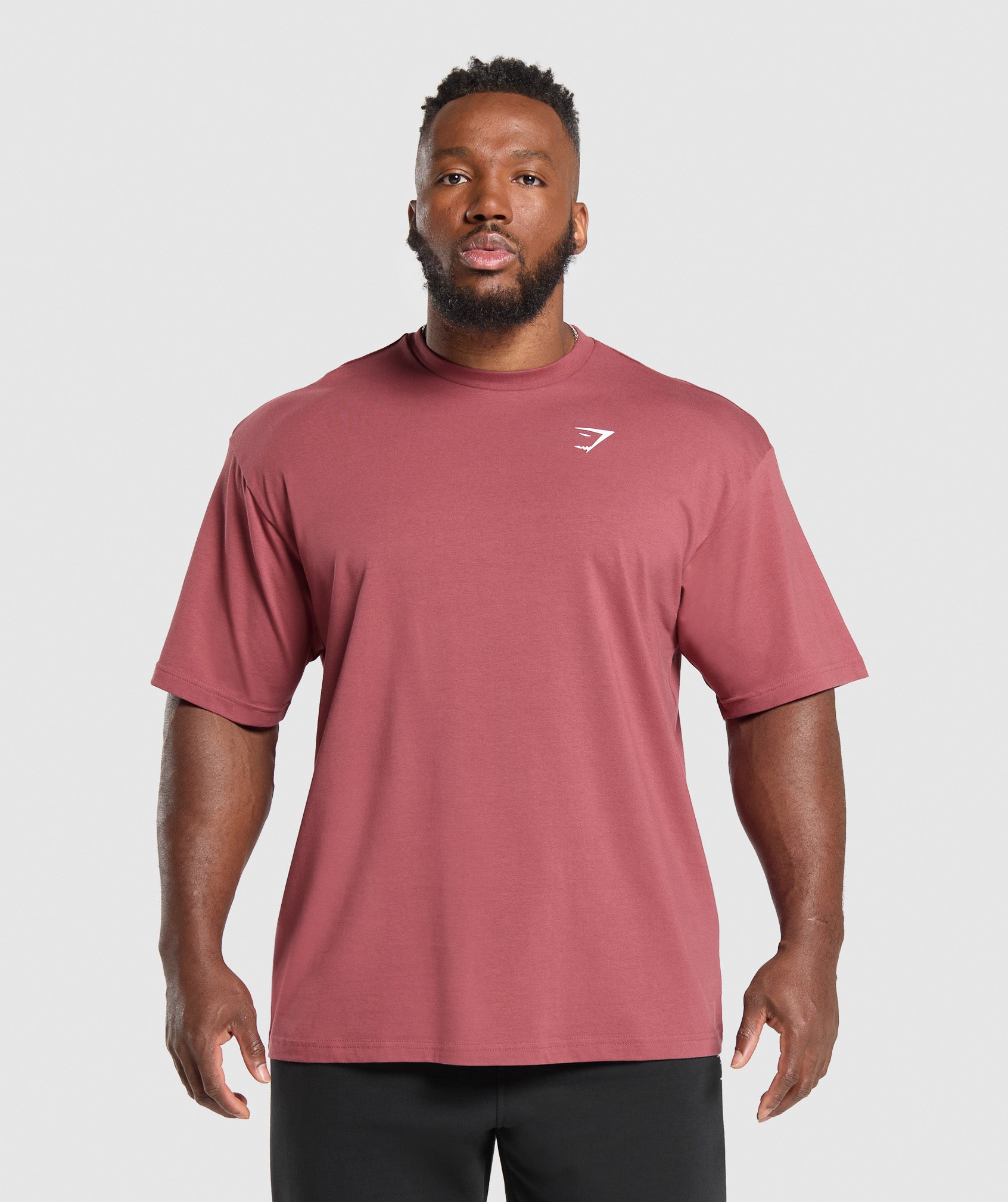 Gymshark Essential Oversized T-Shirt Washed Berry Pink