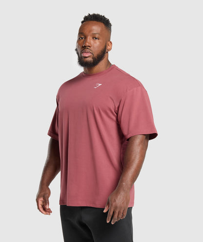 Gymshark Essential Oversized T-Shirt Washed Berry Pink