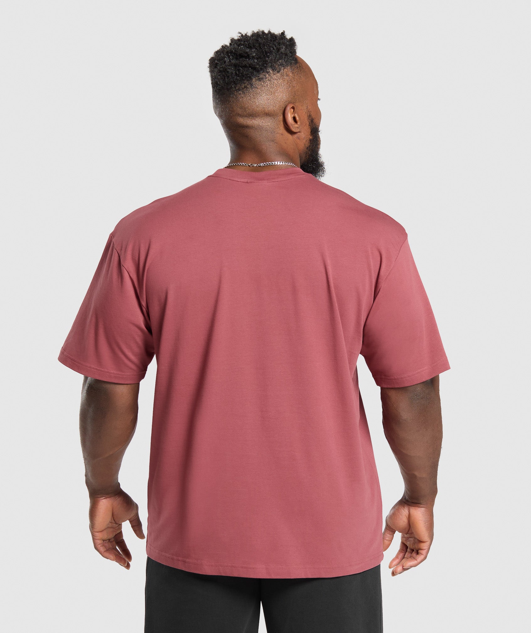 Gymshark Essential Oversized T-Shirt Washed Berry Pink