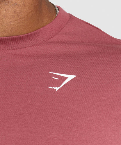 Gymshark Essential Oversized T-Shirt Washed Berry Pink
