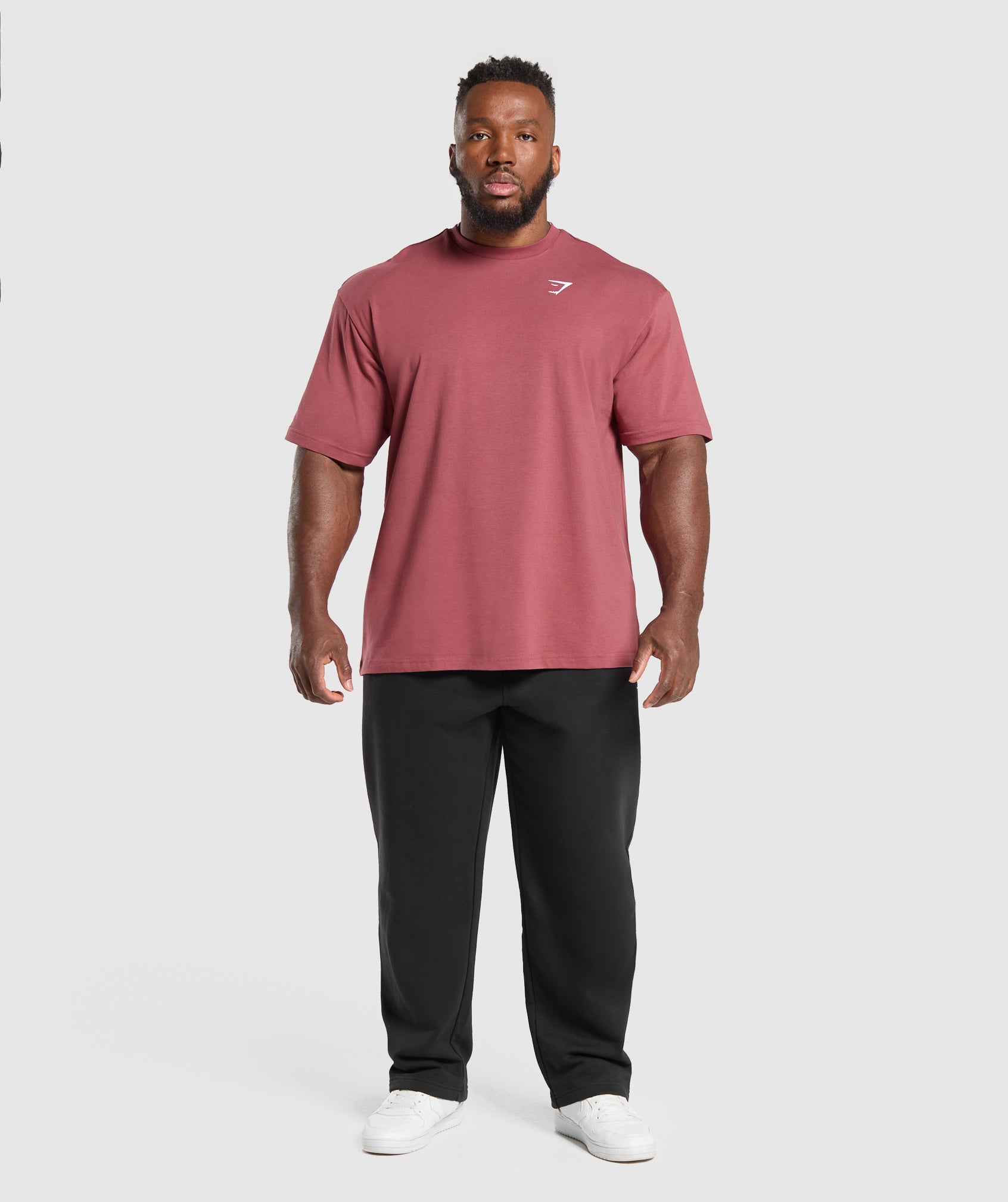 Gymshark Essential Oversized T-Shirt Washed Berry Pink