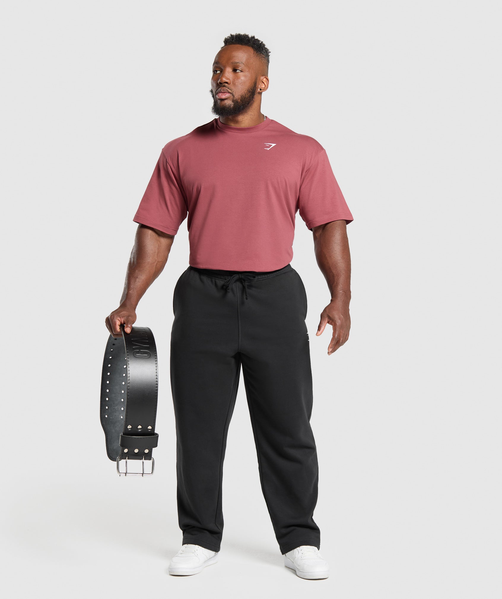 Gymshark Essential Oversized T-Shirt Washed Berry Pink