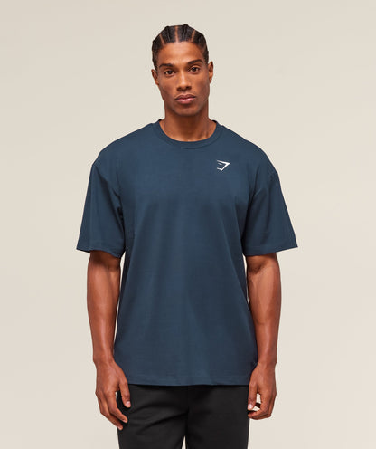 Gymshark Essential Oversized T-Shirt Navy