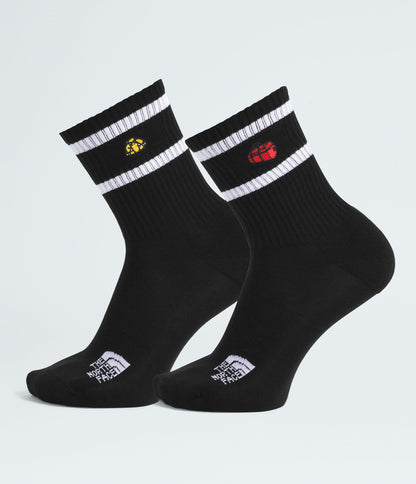 The North Face Everyday Crew TNF Icons Socks2P White Dune TNF Black
