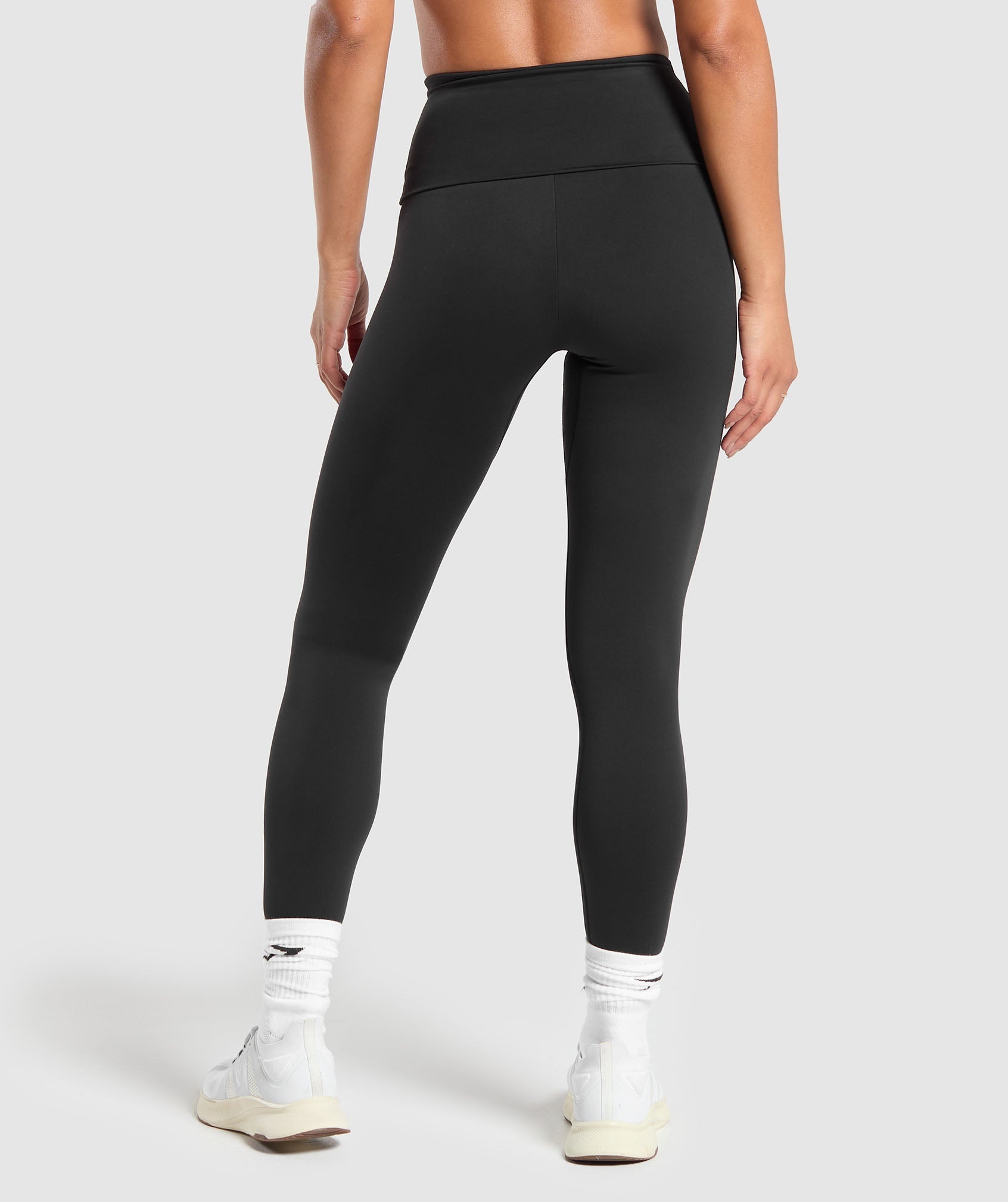 Women's Gymshark Everyday Foldover Leggings Black