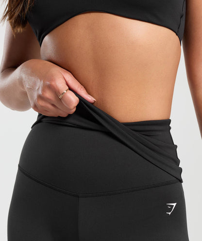 Women's Gymshark Everyday Foldover Leggings Black