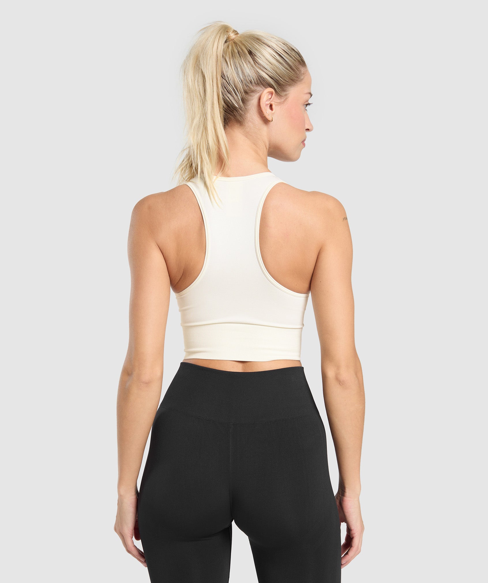 Women's Gymshark Everyday Seamless Crop Tank Soft White