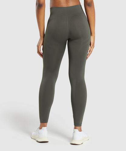 Women's Gymshark Everyday Seamless Leggings Strength Green