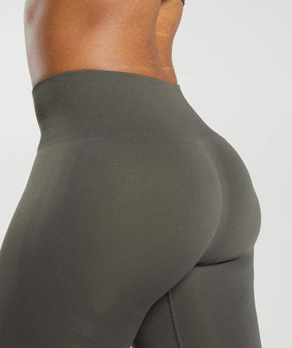 Women's Gymshark Everyday Seamless Leggings Strength Green